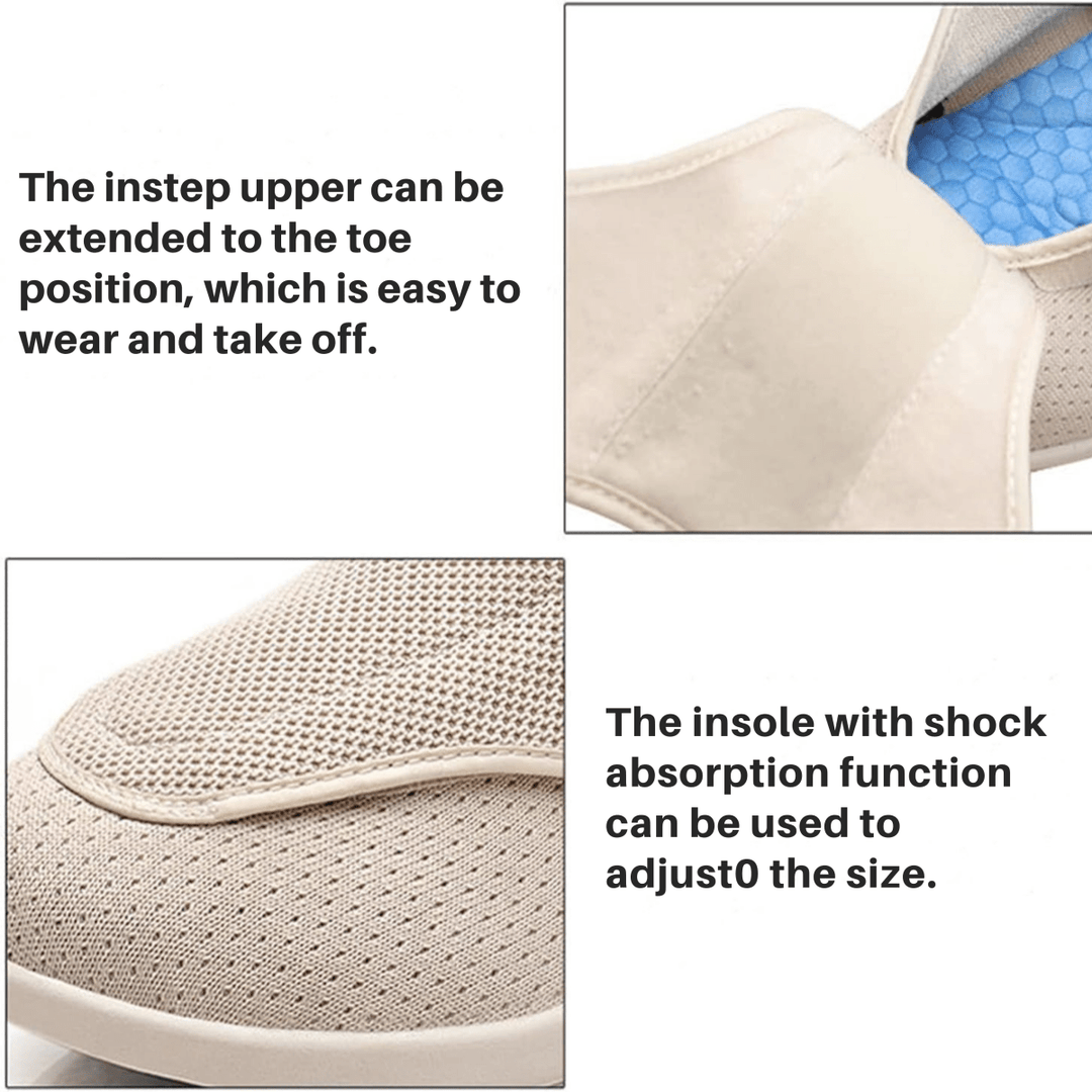 ComfortFit | Diabetikerschuhe mit Memory-Schaum &amp; Zero-Drop-Design | Extra breite Passform für geschwollene Füße 6