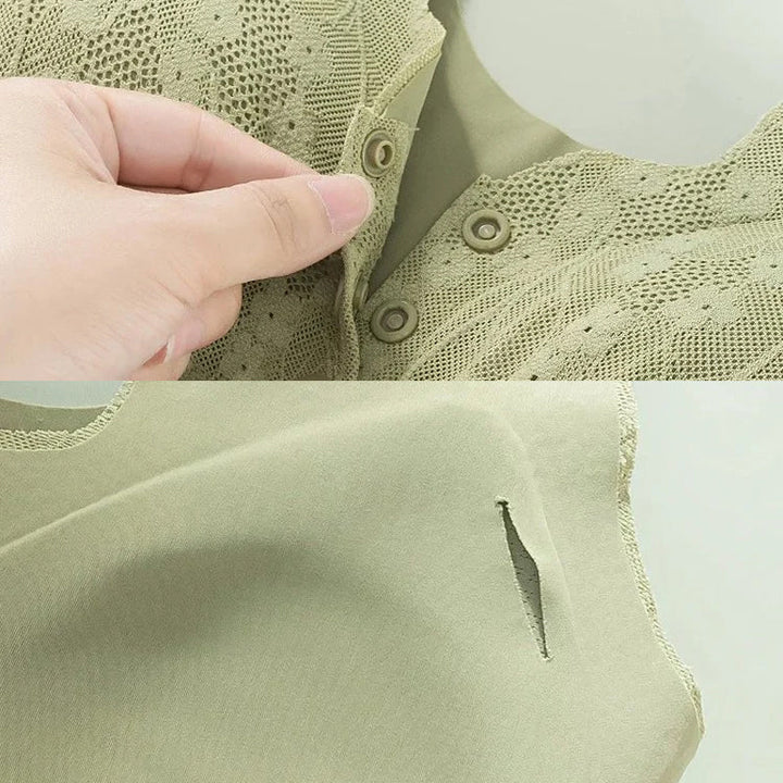 Comfortbeha zonder beugel met voorknopen zachte ondersteuning huidvriendelijk elastisch draagcomfort dagelijks gebruik | Sansoti 8