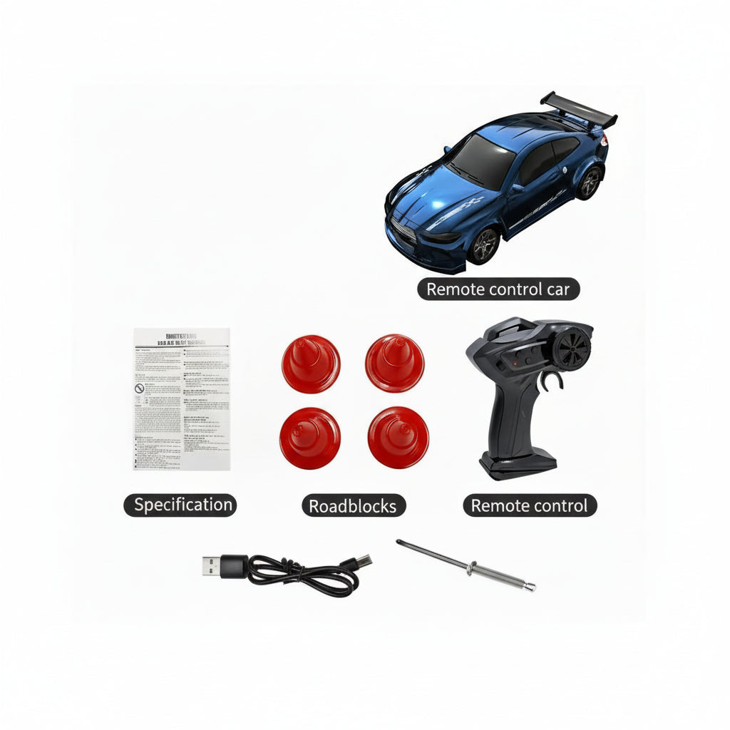 Compacte 1:64 Radiografisch Bestuurbare Driftauto met Afstandsbediening 10
