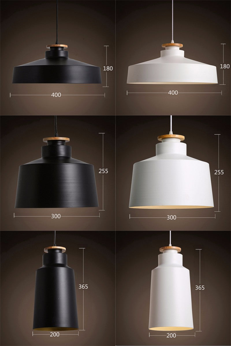 Lámpara de techo Solvéra – Diseño metálico y de madera, escandinavo, cable ajustable