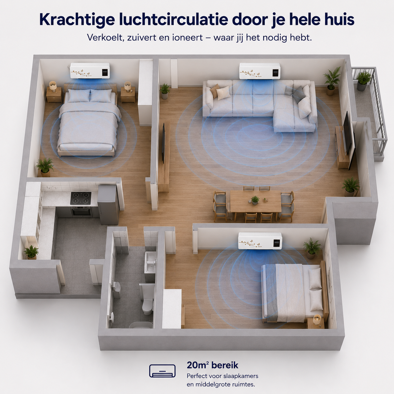CoolBreeze Mini Air Circulator | Efficiënte luchtcirculatie voor ultiem comfort 3