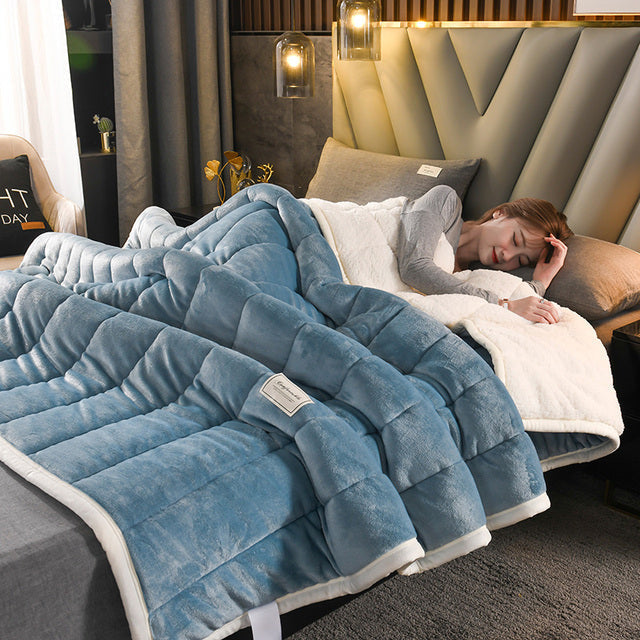 Cozivelle – Manta de lã de carneiro luxuosa, quente e macia para os dias de inverno