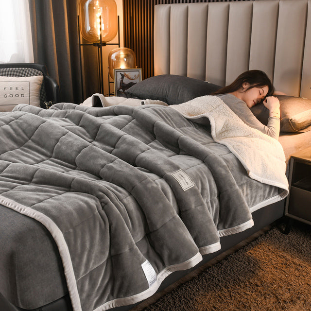 Cozivelle – Manta de lã de carneiro luxuosa, quente e macia para os dias de inverno