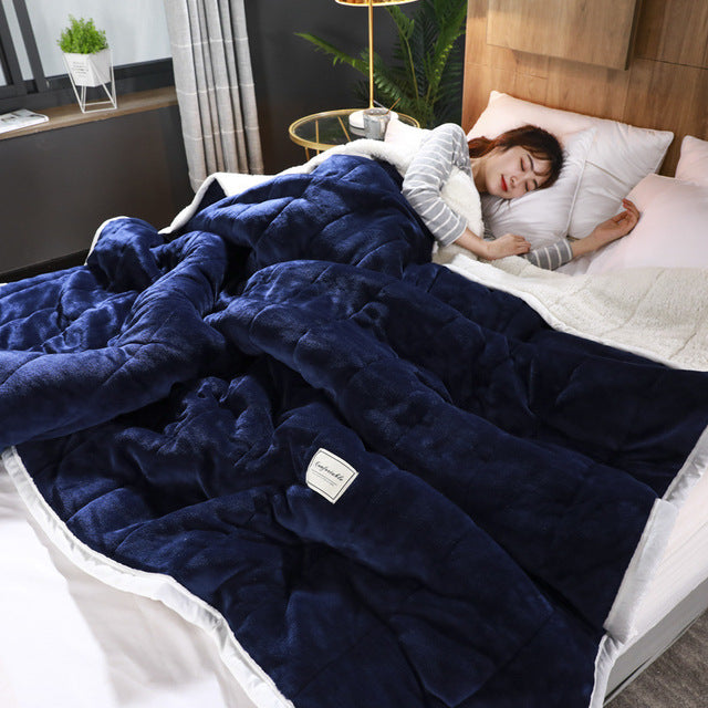 Cozivelle – Manta de lã de carneiro luxuosa, quente e macia para os dias de inverno