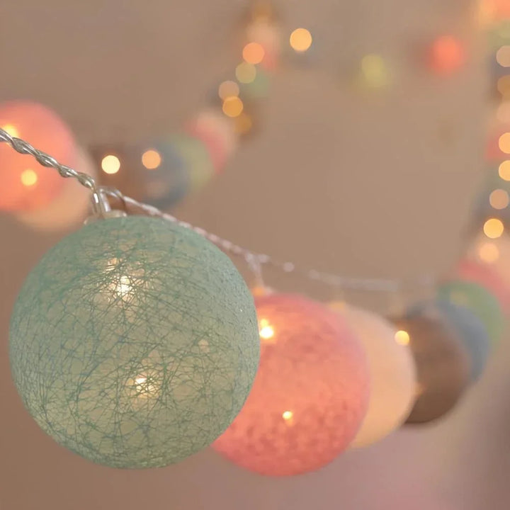 Cotton Ball Garland 7