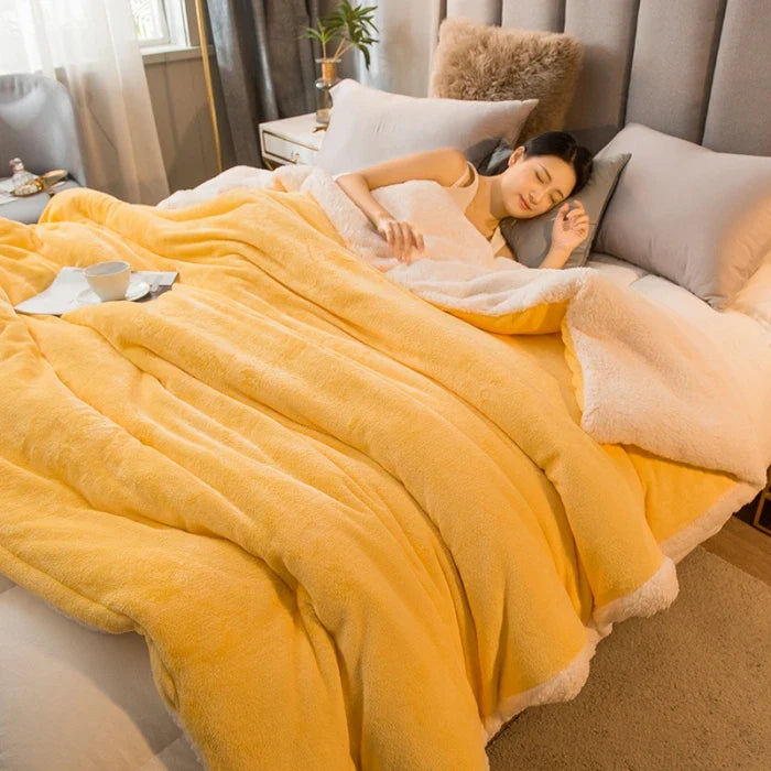 Manta Luxuosa Reversível Extra Macia | Interior Quente e Aveludado