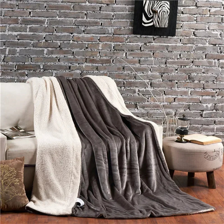 Manta Luxuosa Reversível Extra Macia | Interior Quente e Aveludado