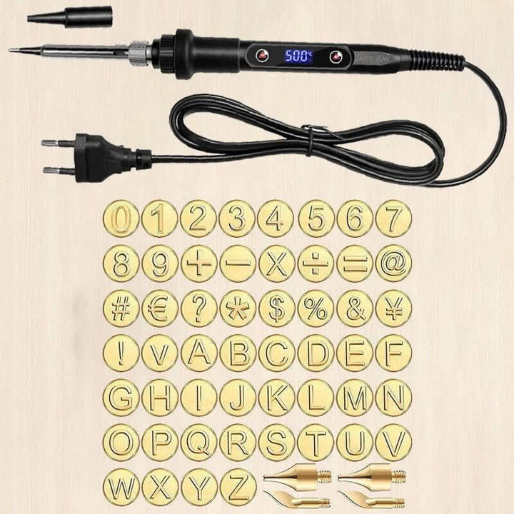 CraftMaster Pro graveerset | 58-delige houtbrand- en graveerset | Instelbare temperatuur | Doe-het-zelf knutselset | Hout, leer en metaal 6
