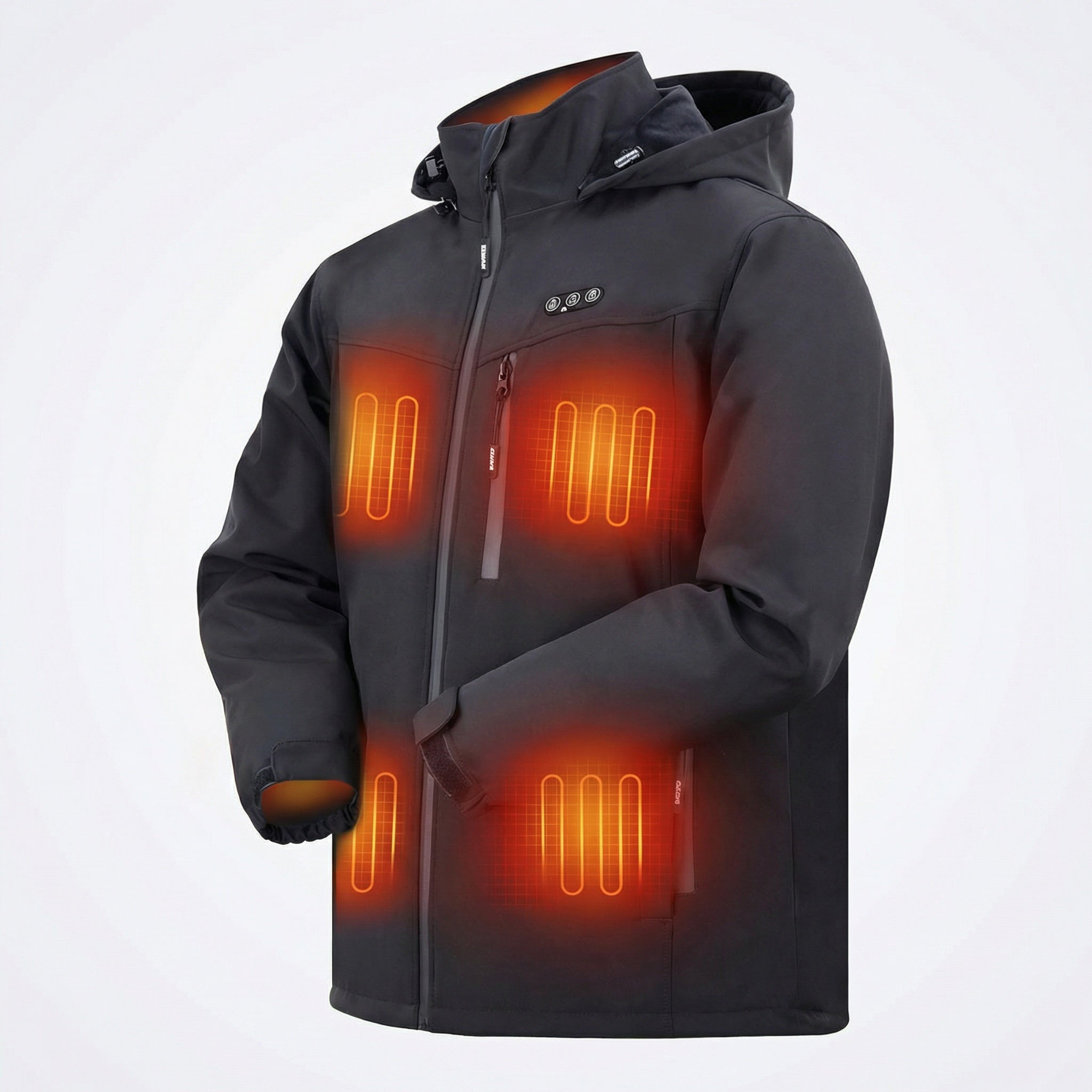 Heren Verwarmde Jas – Oplaadbare Winterjack met 8 Warmtezones