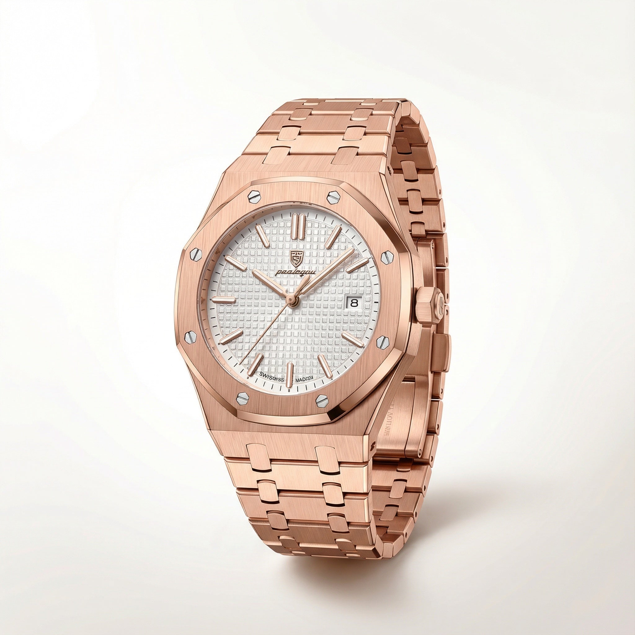 Reloj de hombre – Cristal de zafiro, caja de acero inoxidable y resistente al agua 5 ATM