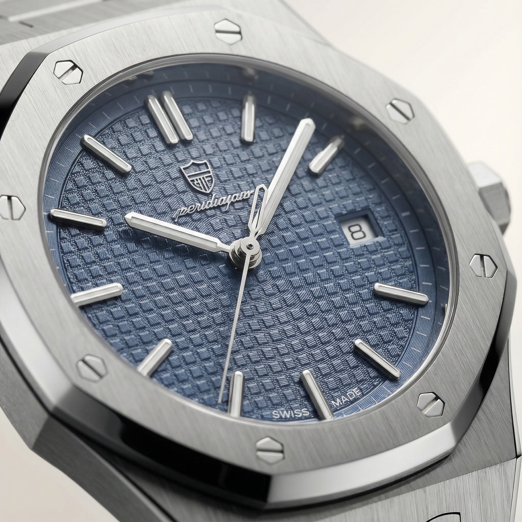 Reloj de hombre – Cristal de zafiro, caja de acero inoxidable y resistente al agua 5 ATM