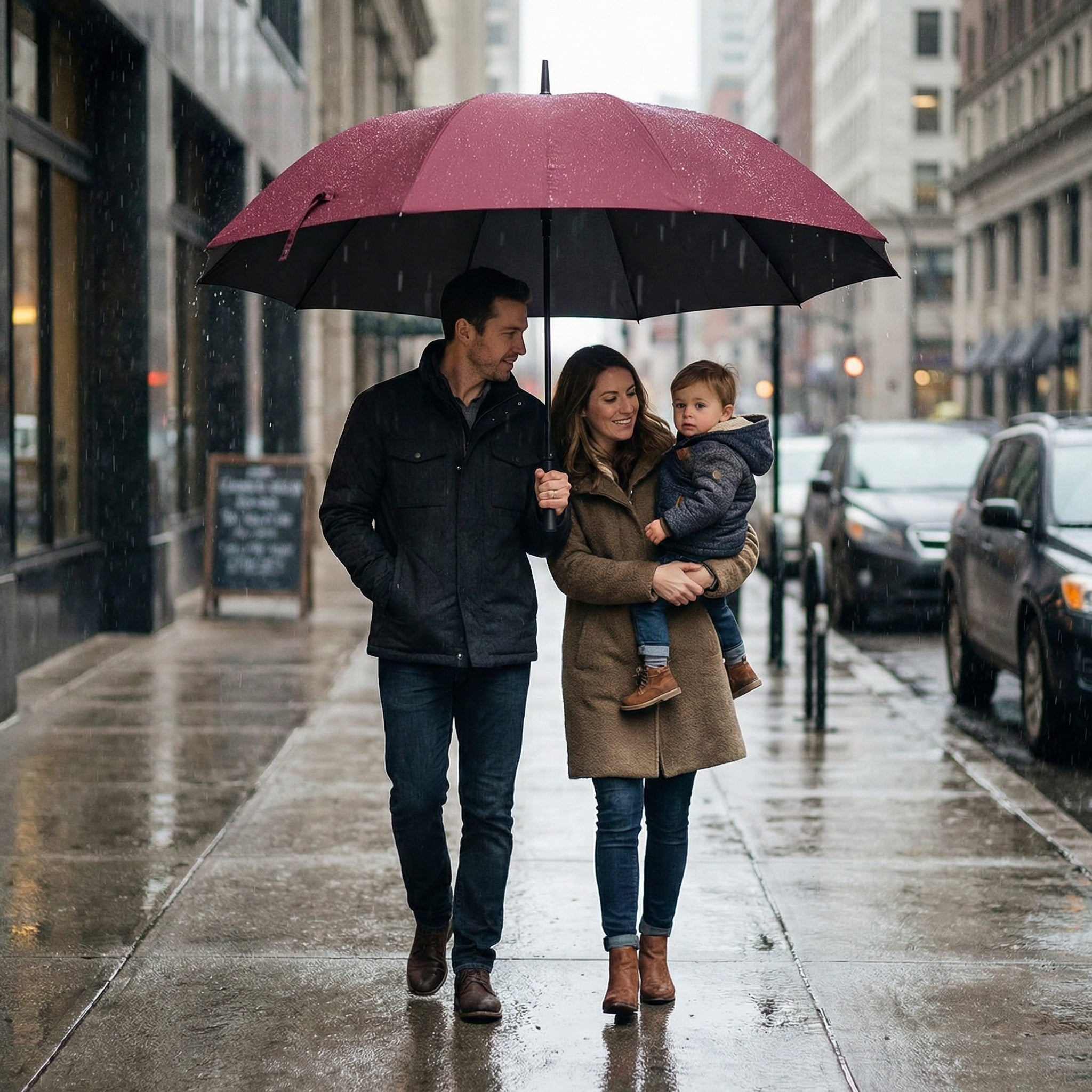 Parapluie XXL – Parapluie pliant très grand pour plusieurs personnes
