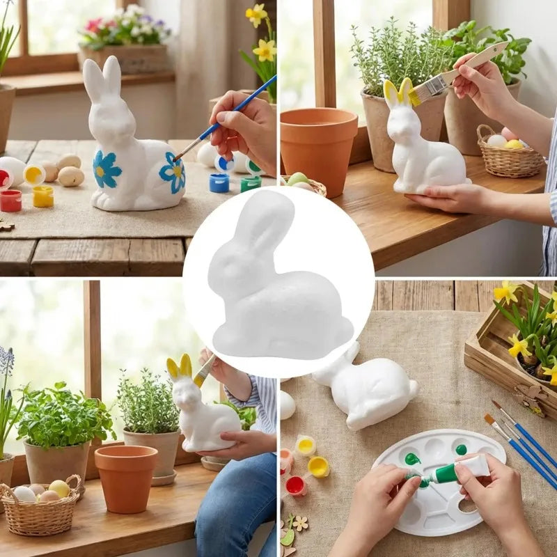 Creatief Schuim Ei-Schilderpakket voor Kinderen met 6 Kleuren Verf 5