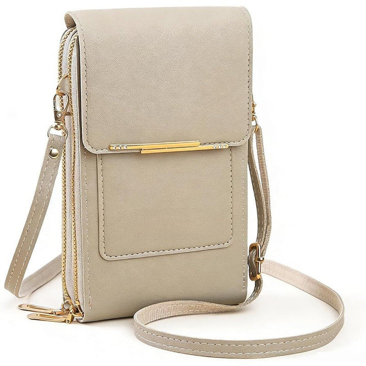 Crossbody Telefoontas met RFID-beveiliging | Waterdichte touchscreen-portemonnee | Verstelbare schoudertas voor smartphones tot 6,7 inch | Sansoti 0