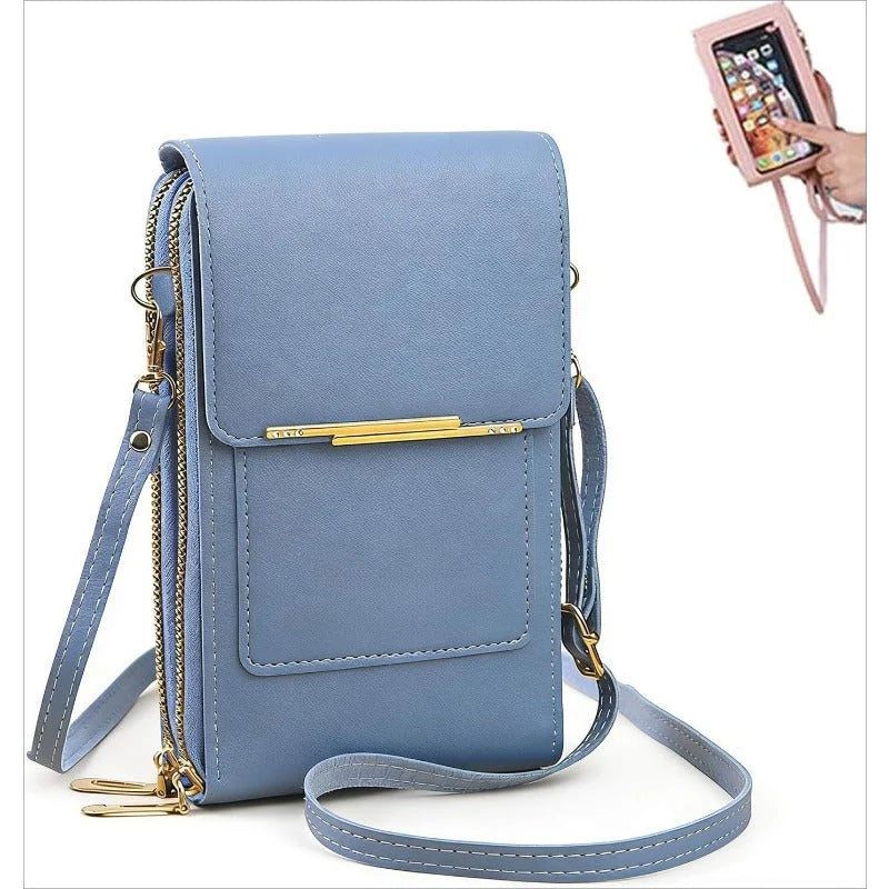 Crossbody Telefoontas met RFID-beveiliging | Waterdichte touchscreen-portemonnee | Verstelbare schoudertas voor smartphones tot 6,7 inch | Sansoti 11