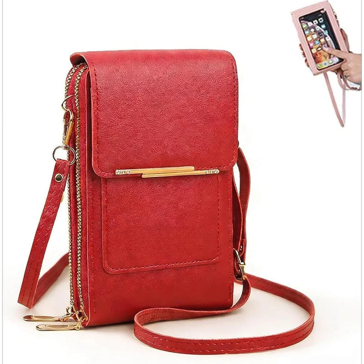 Crossbody Telefoontas met RFID-beveiliging | Waterdichte touchscreen-portemonnee | Verstelbare schoudertas voor smartphones tot 6,7 inch | Sansoti 12