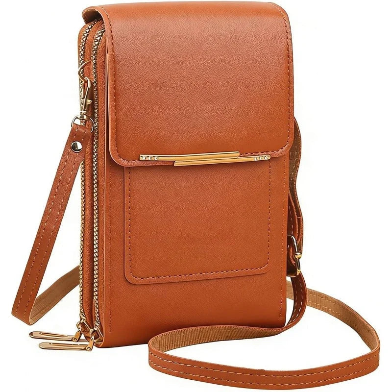 Crossbody Telefoontas met RFID-beveiliging | Waterdichte touchscreen-portemonnee | Verstelbare schoudertas voor smartphones tot 6,7 inch | Sansoti 13