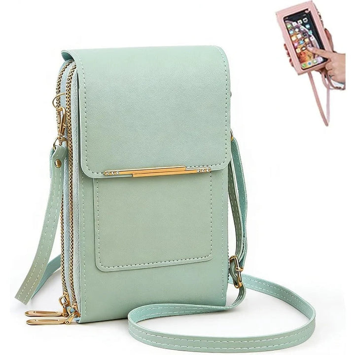 Crossbody Telefoontas met RFID-beveiliging | Waterdichte touchscreen-portemonnee | Verstelbare schoudertas voor smartphones tot 6,7 inch | Sansoti 14