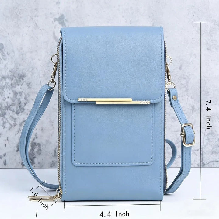 Crossbody Telefoontas met RFID-beveiliging | Waterdichte touchscreen-portemonnee | Verstelbare schoudertas voor smartphones tot 6,7 inch | Sansoti 6