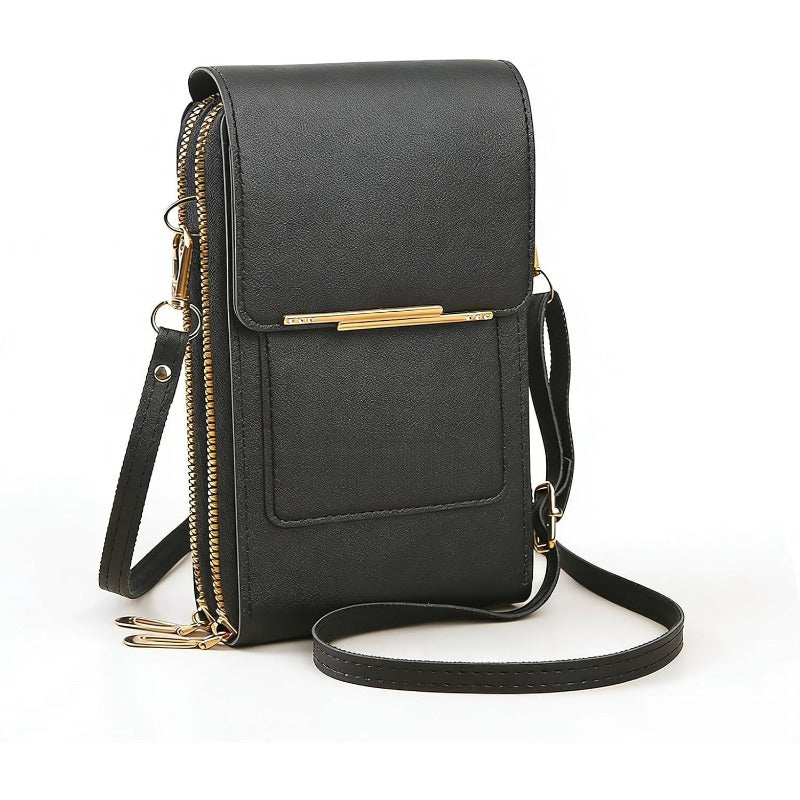 Crossbody Telefoontas met RFID-beveiliging | Waterdichte touchscreen-portemonnee | Verstelbare schoudertas voor smartphones tot 6,7 inch | Sansoti 8
