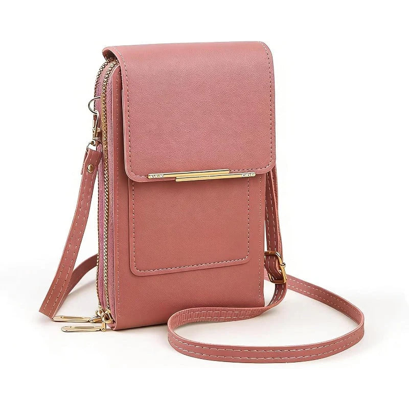 Crossbody Telefoontas met RFID-beveiliging | Waterdichte touchscreen-portemonnee | Verstelbare schoudertas voor smartphones tot 6,7 inch | Sansoti 9