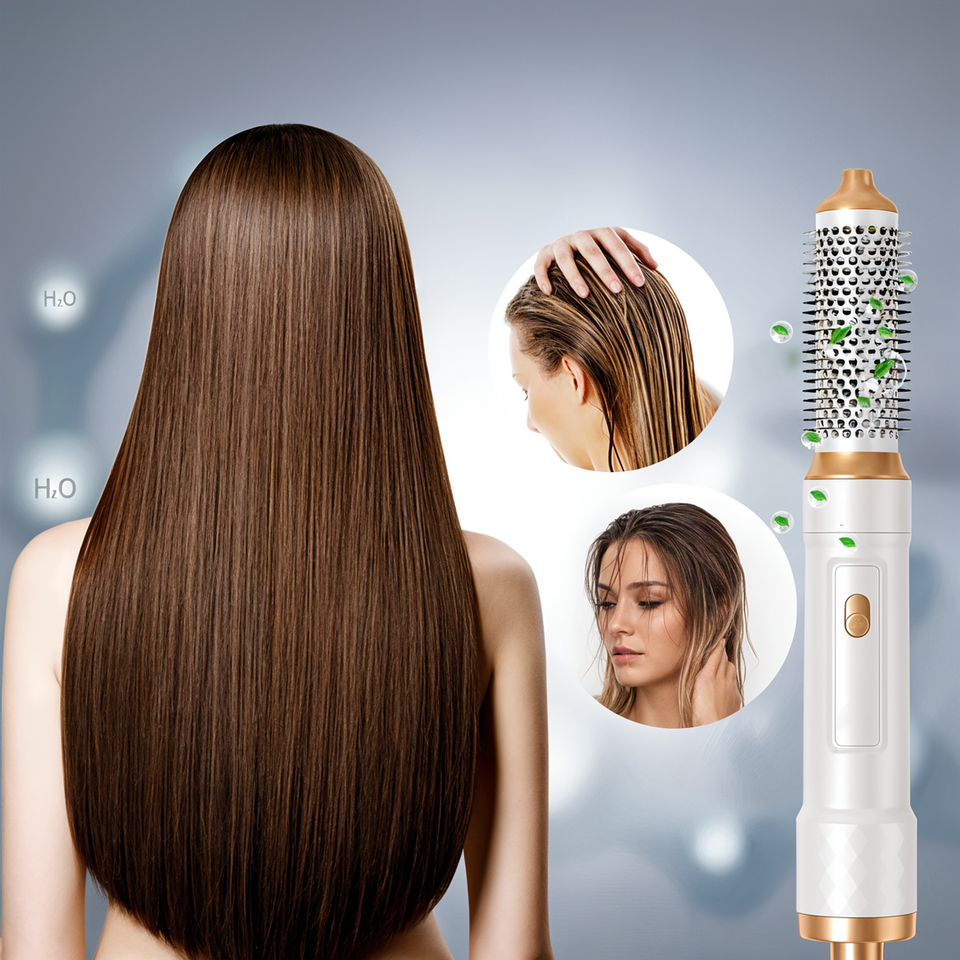StyleMate – 5-in-1 föhnborstel met ionentechnologie &amp; stylingopzetstukken