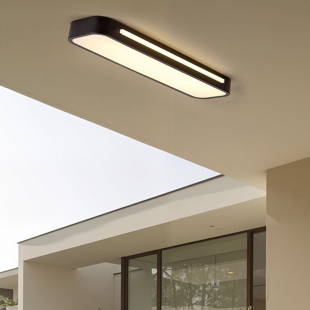 Nordelio Plafondlamp – Design Minimalista Escandinavo com Perfil LED Delgado &amp; Alto Rendimento Luminoso