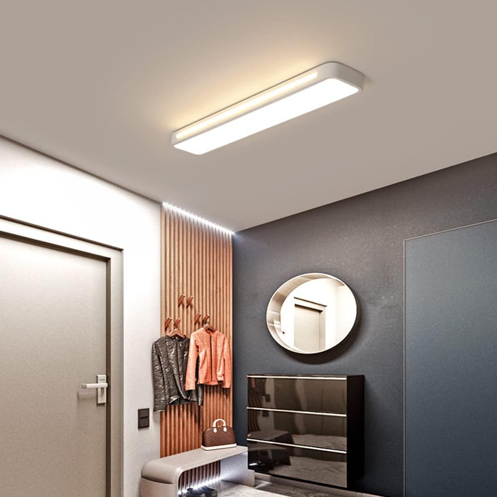 Nordelio Plafondlamp – Design Minimalista Escandinavo com Perfil LED Delgado &amp; Alto Rendimento Luminoso