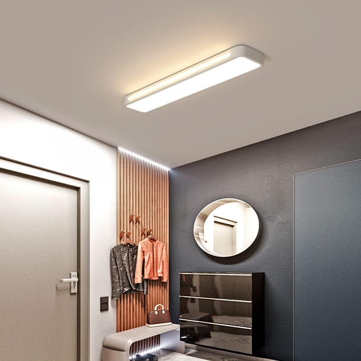 Nordelio Plafondlamp – Design Minimalista Escandinavo com Perfil LED Delgado &amp; Alto Rendimento Luminoso
