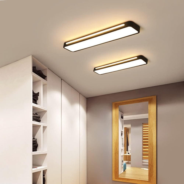 Nordelio Plafondlamp – Design Minimalista Escandinavo com Perfil LED Delgado &amp; Alto Rendimento Luminoso
