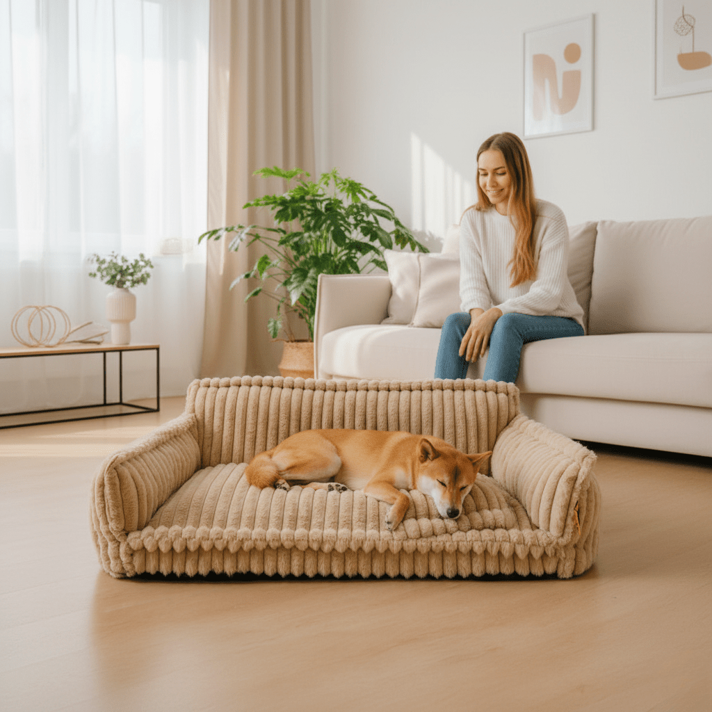 DOGVIA – Zachte en wasbare orthopedische hondenbank voor huisdieren 2
