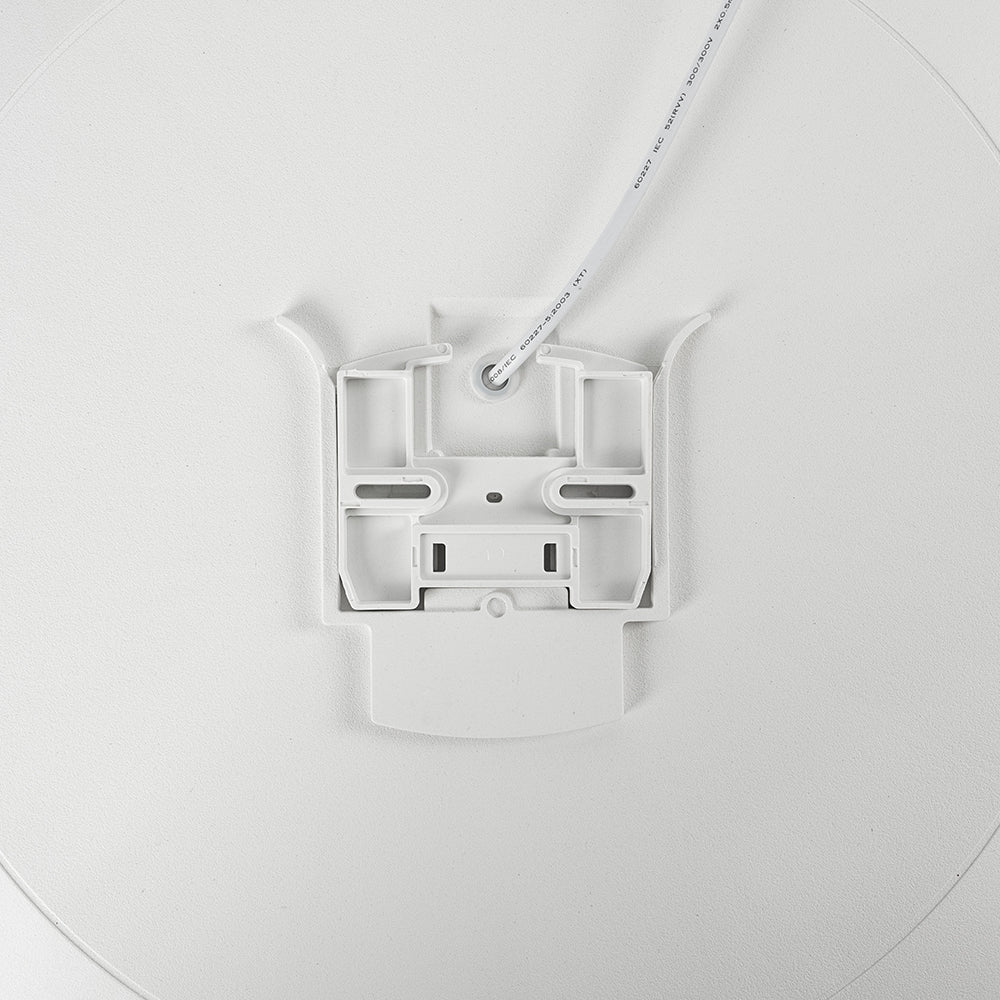 Solvra Lámpara de techo – Lámpara de techo LED redonda de acrílico y ABS con diseño minimalista