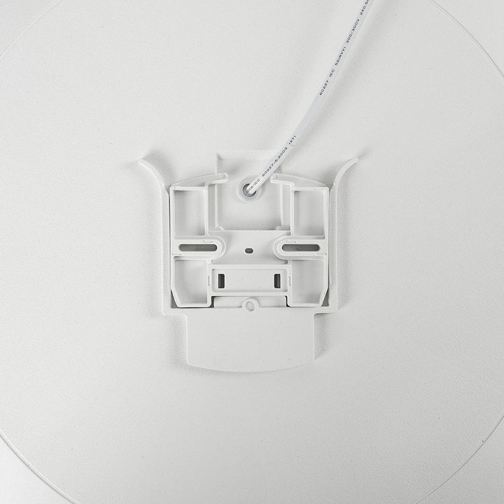 Solvra Lámpara de techo – Lámpara de techo LED redonda de acrílico y ABS con diseño minimalista