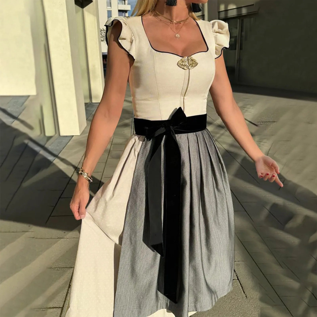 AlpenGlanz – Katoenen Dames Dirndl, Feestelijk & Traditioneel