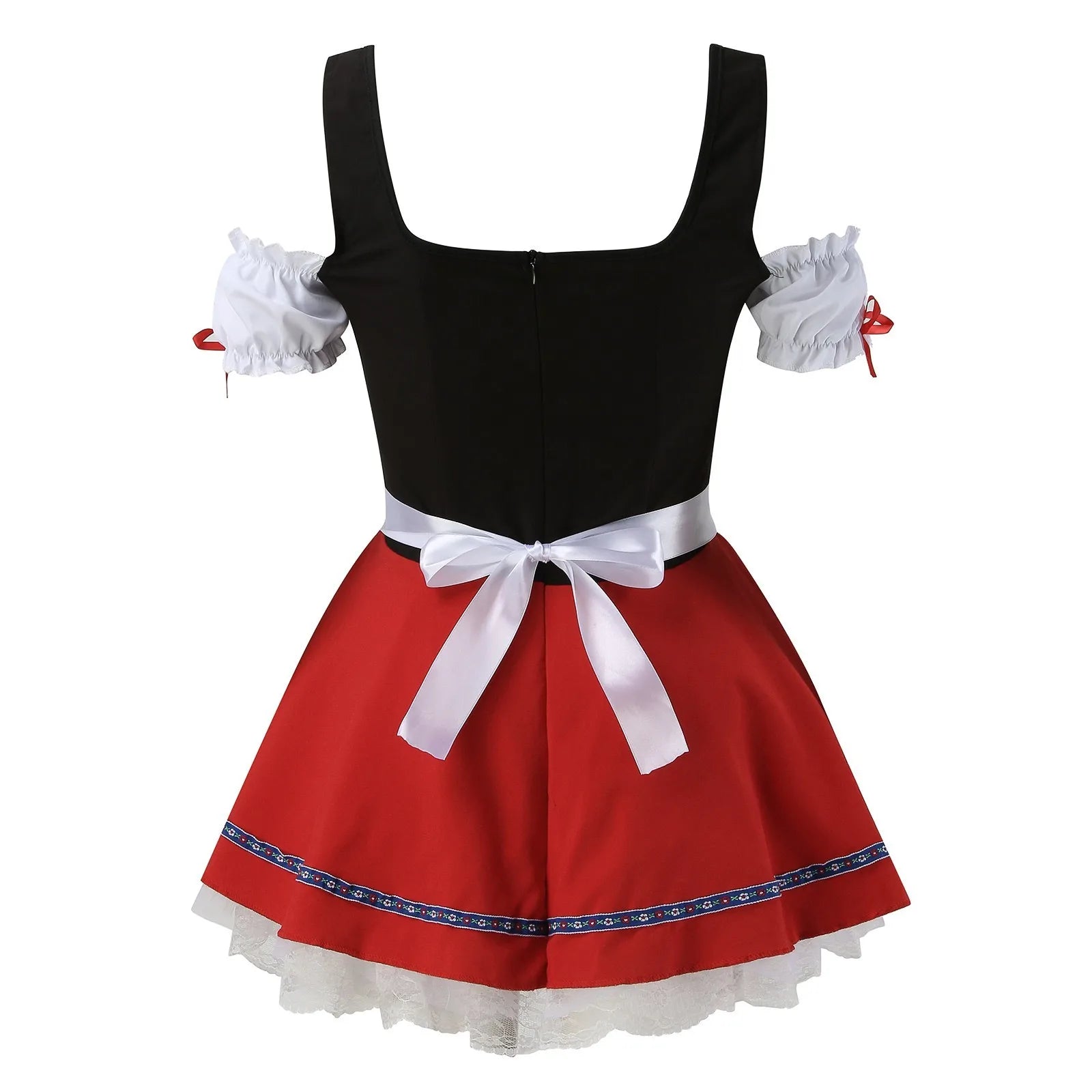 Rosalia – Dames Dirndl van Katoen met Sierdetails – Zomer & Oktoberfest