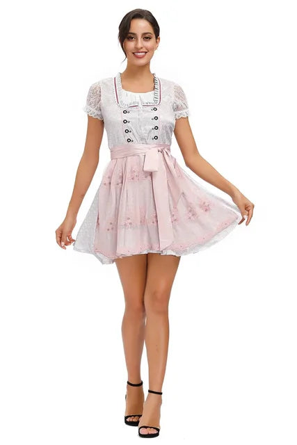TrachtenHerz – Dirndl de cotó per a dona, ajustat i tradicional