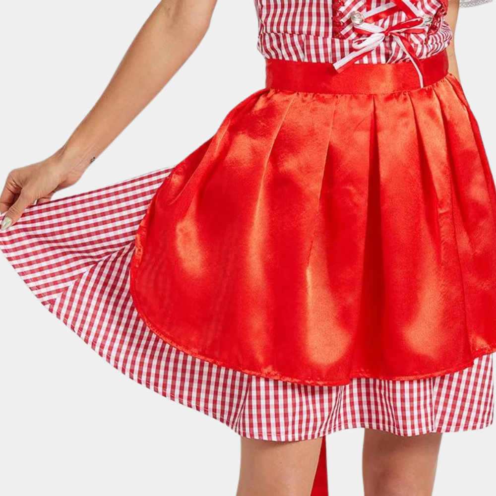 Alpenreich – Traditionele Dames Dirndljurk van Katoen – Voor Feest & Oktoberfest