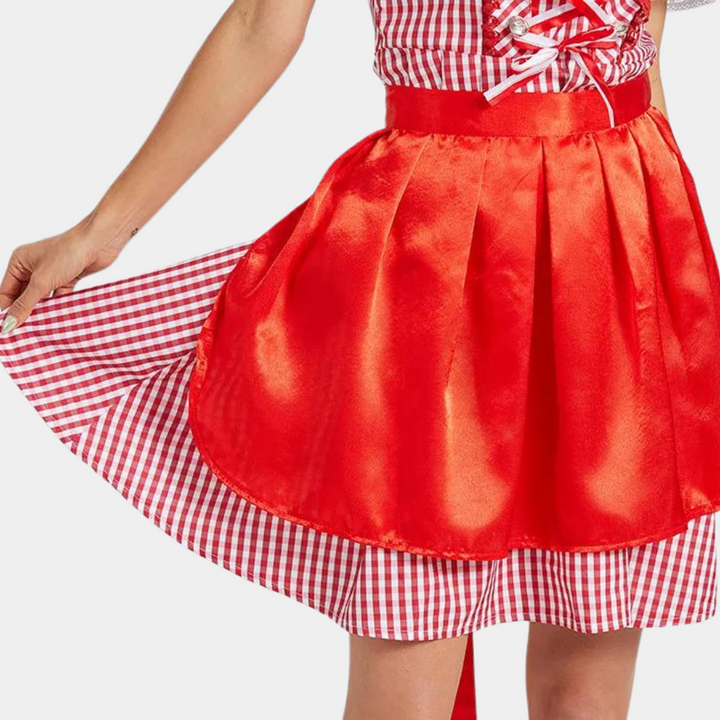 Alpenreich – Traditionele Dames Dirndljurk van Katoen – Voor Feest &amp; Oktoberfest