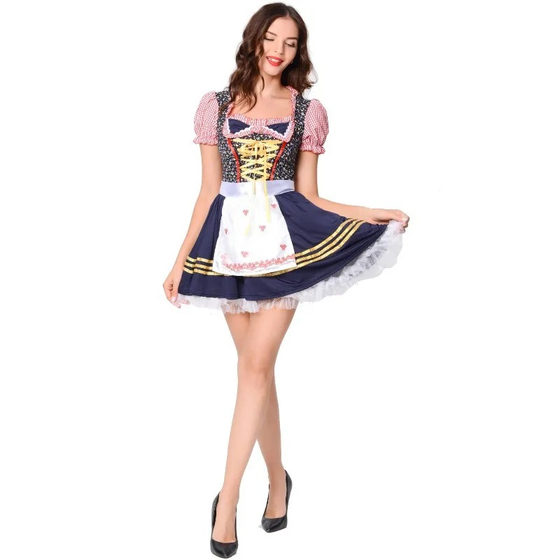 Herzstich – Mini-Dirndl de dona de cotó, còmode i preparat per a Wiesn