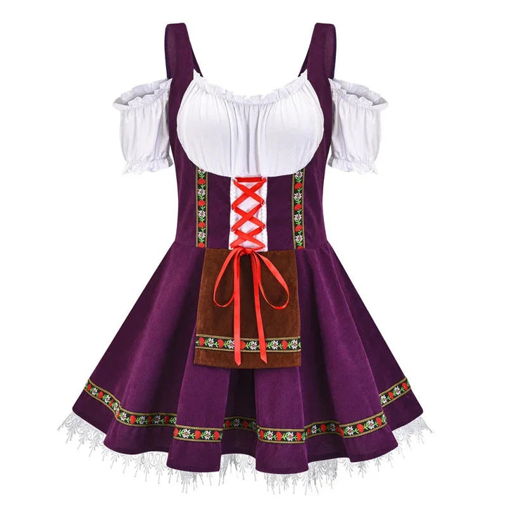 AlpenHerz – Mini Dirndl para Damas con Detalles Decorativos – Moderno y Tradicional