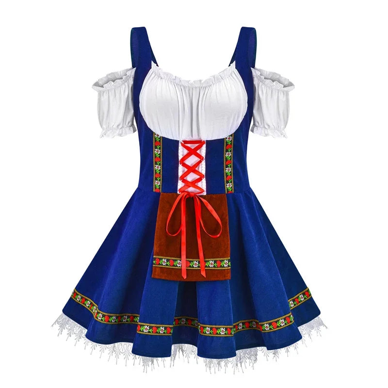 AlpenHerz – Mini-Dirndl de dona amb detalls decoratius – Modern i tradicional