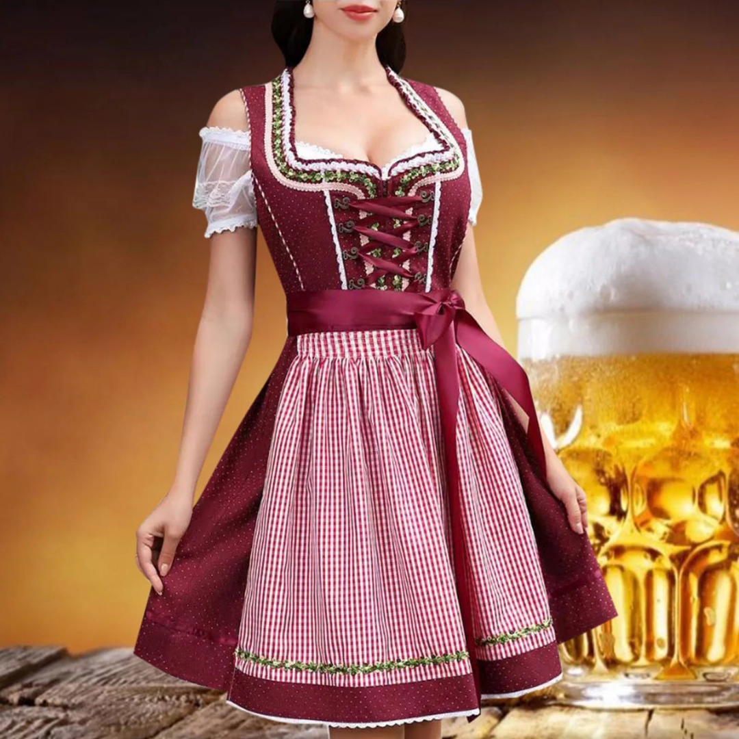 BergEleganz – Dirndl de dona de polièster elegant – Per a l'Oktoberfest i festes