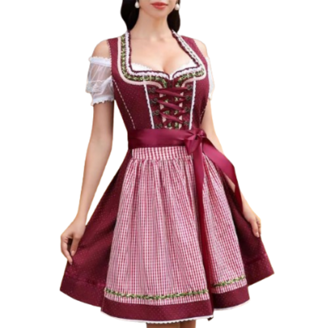BergEleganz – Dirndl de dona de polièster elegant – Per a l'Oktoberfest i festes