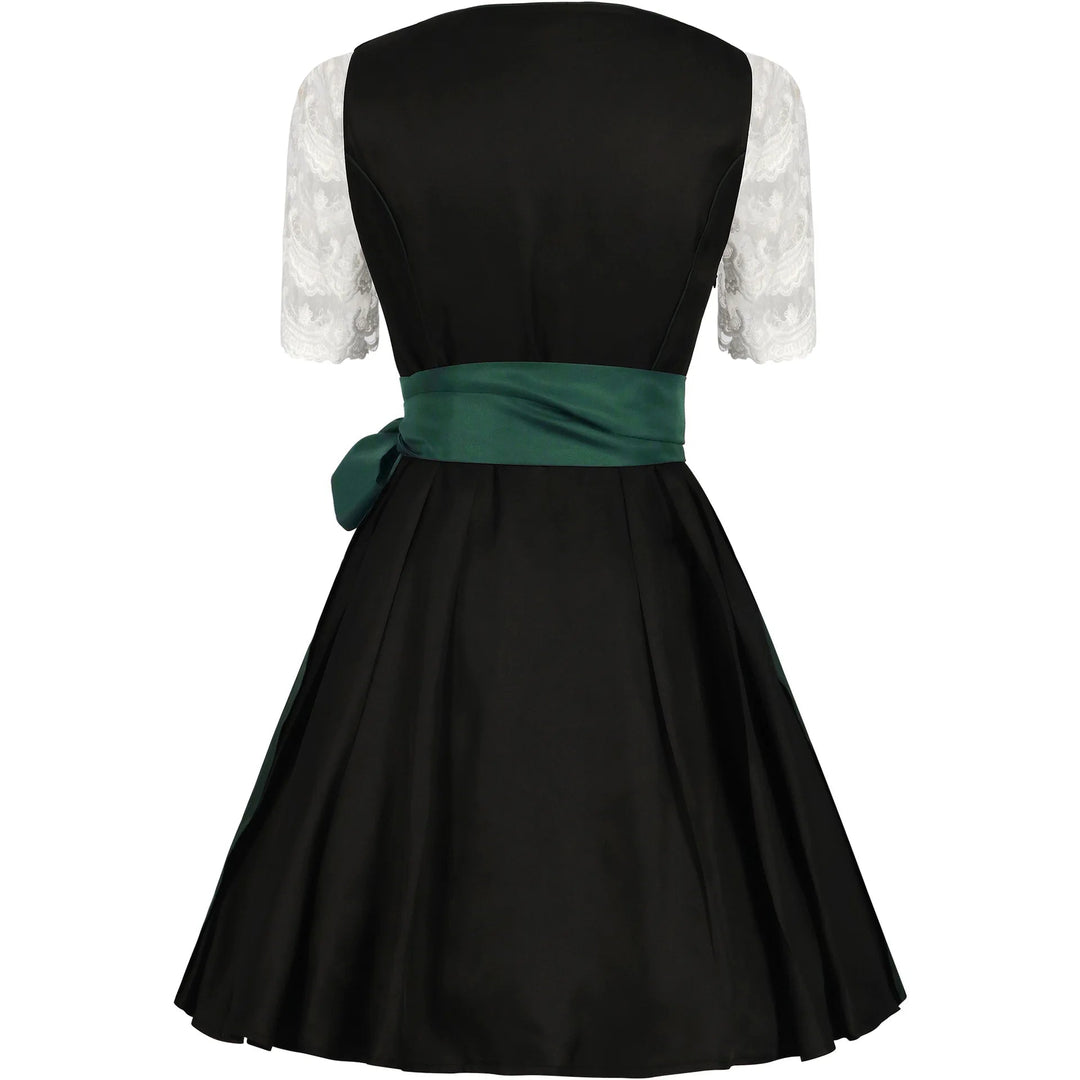 AlpenGruß – Traditioneel Dames Dirndl Groen/Zwart – Stijlvol Oktoberfest