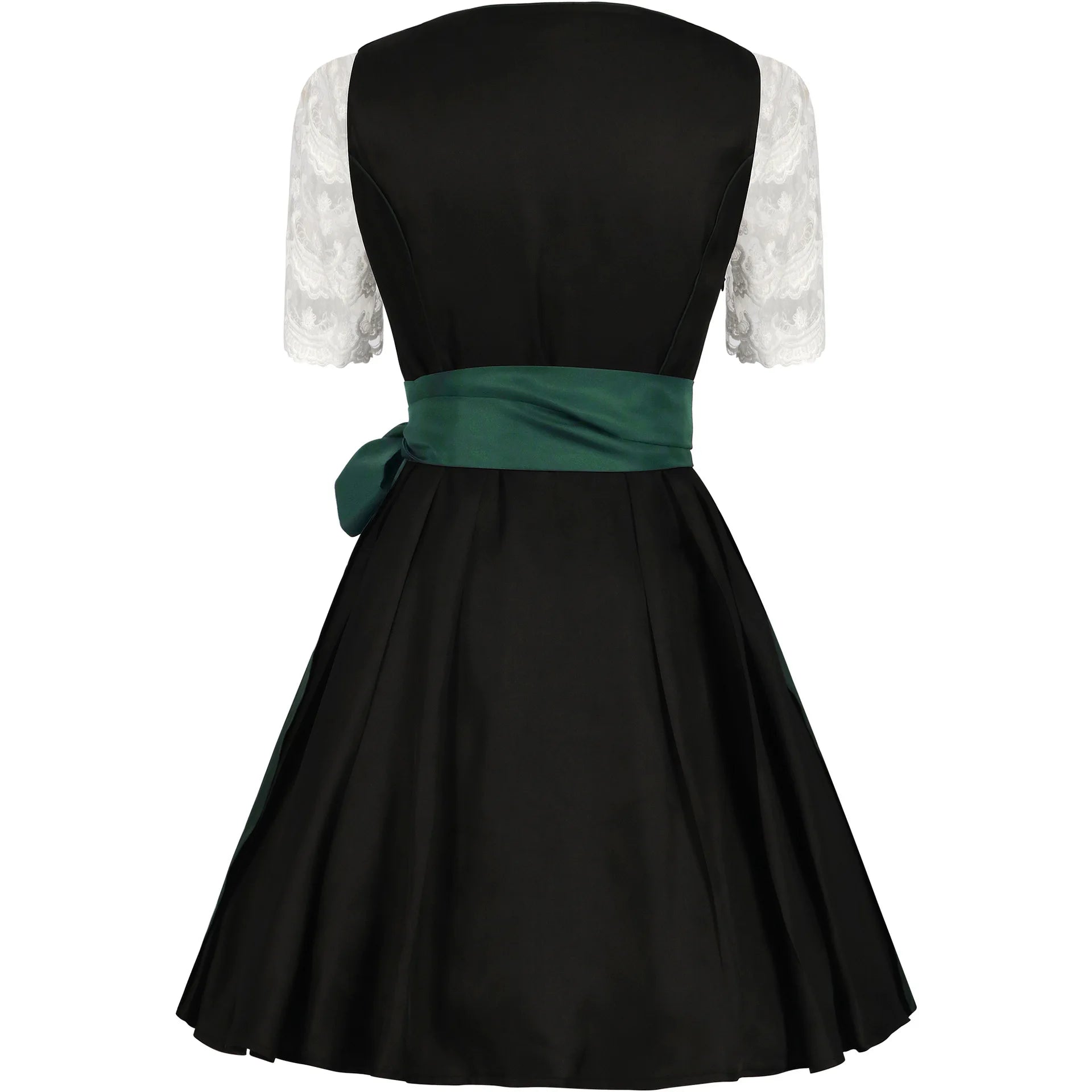 AlpenGruß – Dirndl traditionnel pour dames vert/noir – Oktoberfest élégant