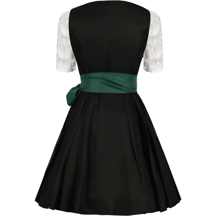 AlpenGruß – Traditioneel Dames Dirndl Groen/Zwart – Stijlvol Oktoberfest