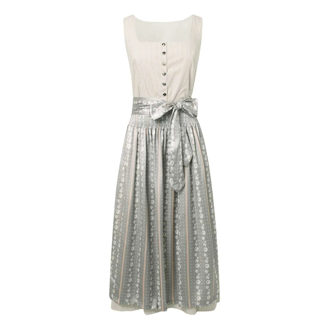AlpenGrace – Dirndl de dona amb mànigues ¾ i coll quadrat – Tradicional i elegant