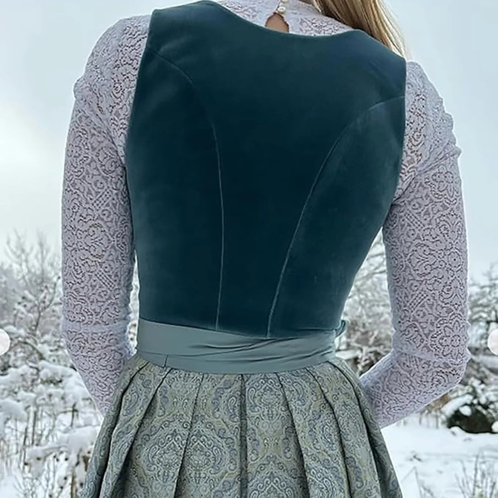 AlpenPoesie – Dirndl Vintage para Senhora – Estiloso & Autêntico Oktoberfest