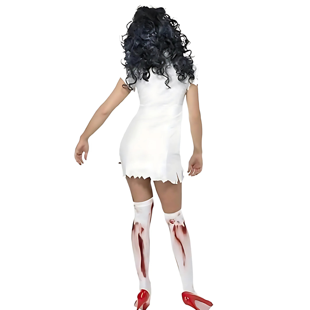Dames Bloedige Halloween Kostuum Verpleegster Jurk | Mini 2