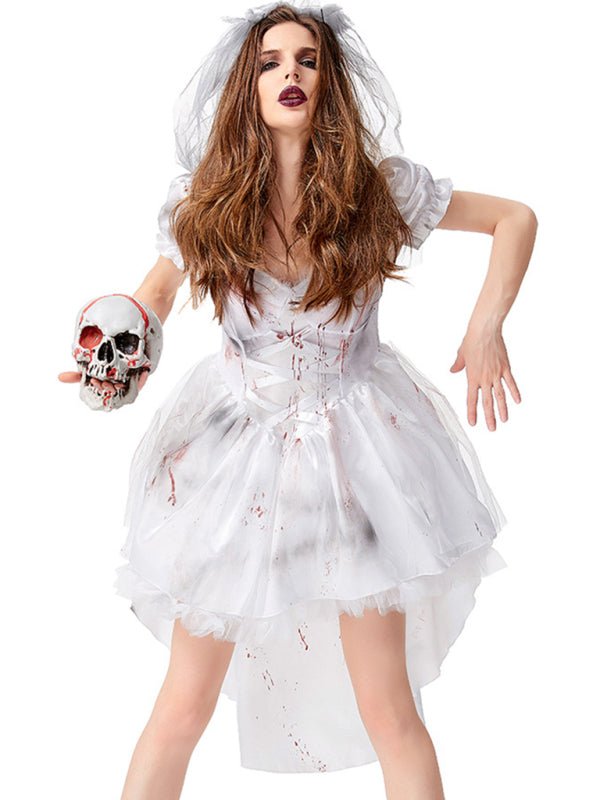 Dames Halloween Kostuum Jurk | Pofmouwen 1